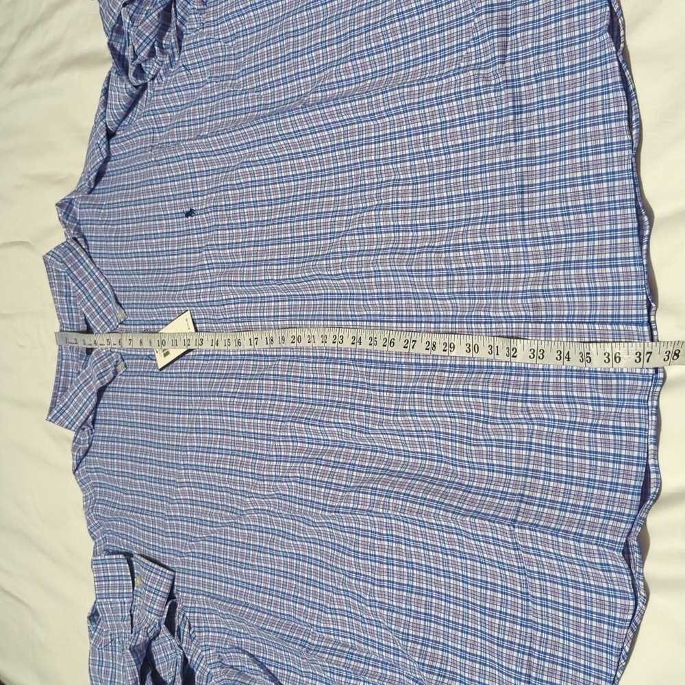 Ralph Lauren Plaid Performance Twill Men's 4XB shirt. - Picture 7 of 9